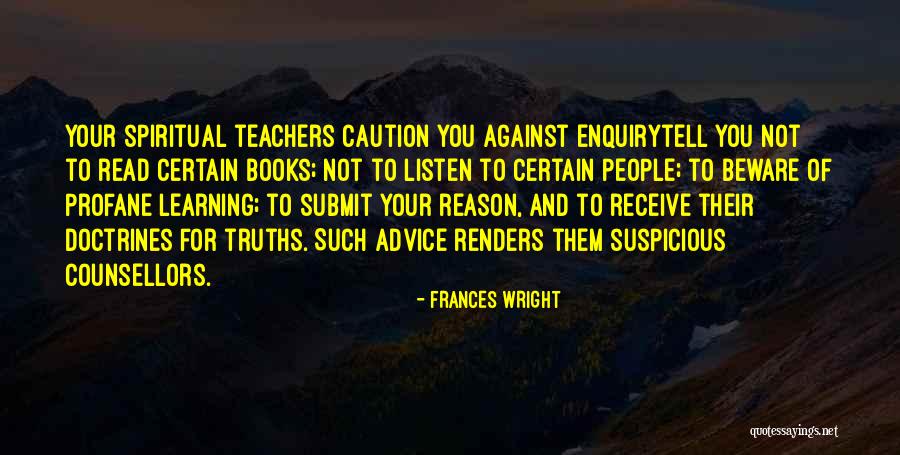 Enquiry Quotes By Frances Wright