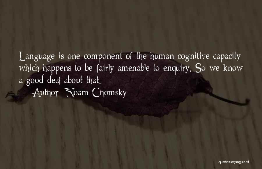 Enquiry Quotes By Noam Chomsky