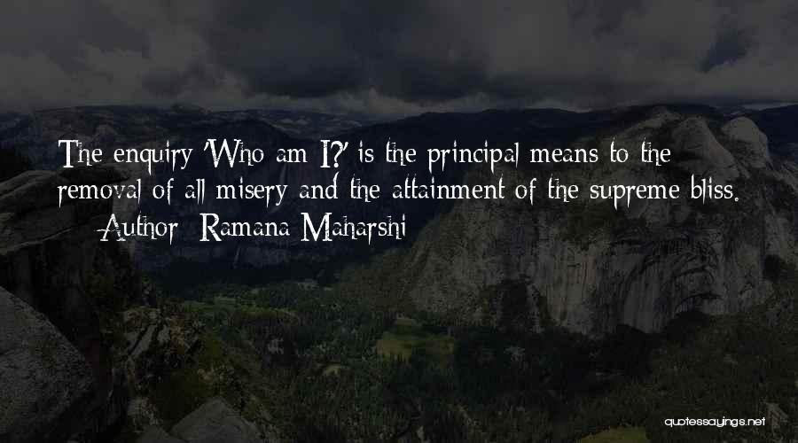 Enquiry Quotes By Ramana Maharshi