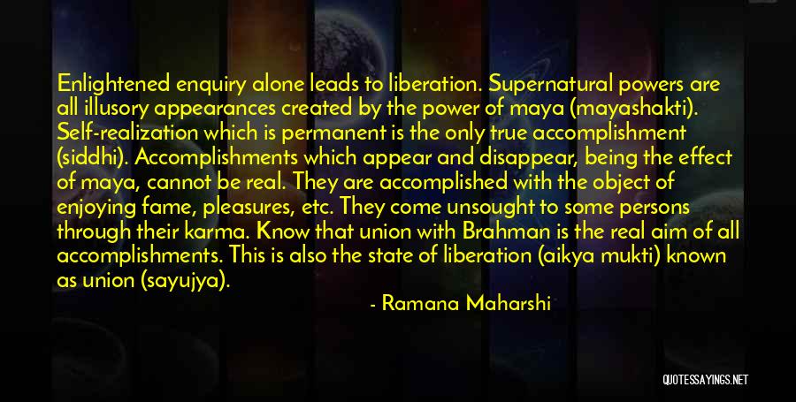 Enquiry Quotes By Ramana Maharshi