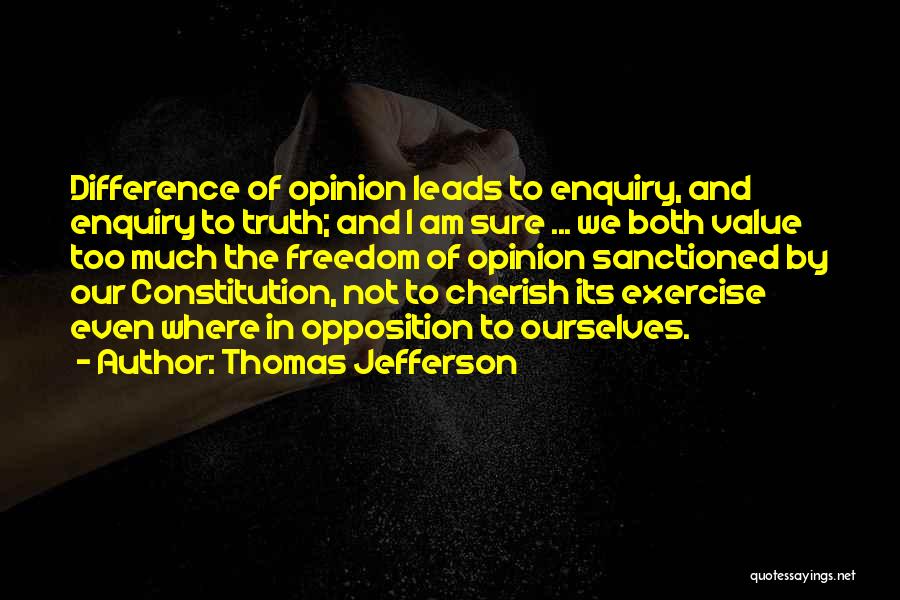 Enquiry Quotes By Thomas Jefferson