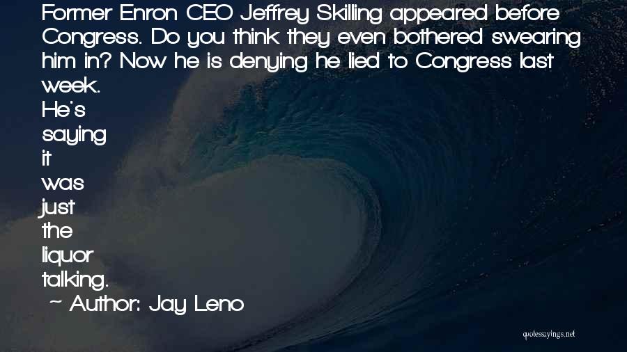 Enron Quotes By Jay Leno