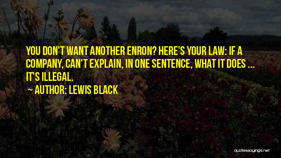 Enron Quotes By Lewis Black