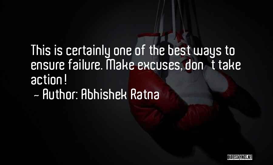 Ensure Success Quotes By Abhishek Ratna