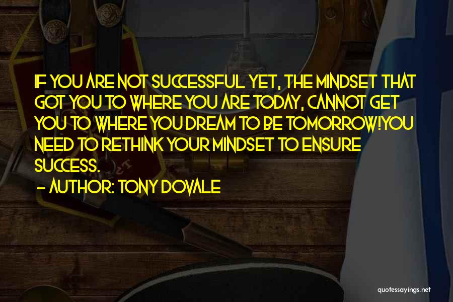 Ensure Success Quotes By Tony Dovale