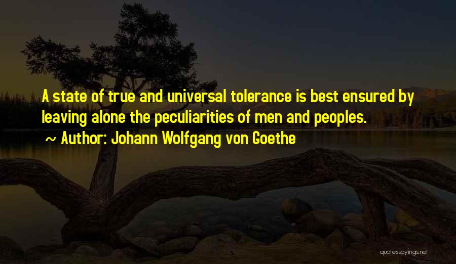 Ensured Us Quotes By Johann Wolfgang Von Goethe