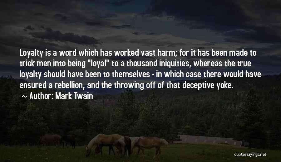 Ensured Us Quotes By Mark Twain