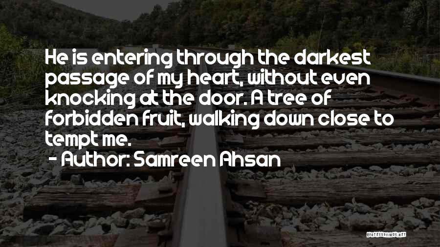 Entering A Door Quotes By Samreen Ahsan