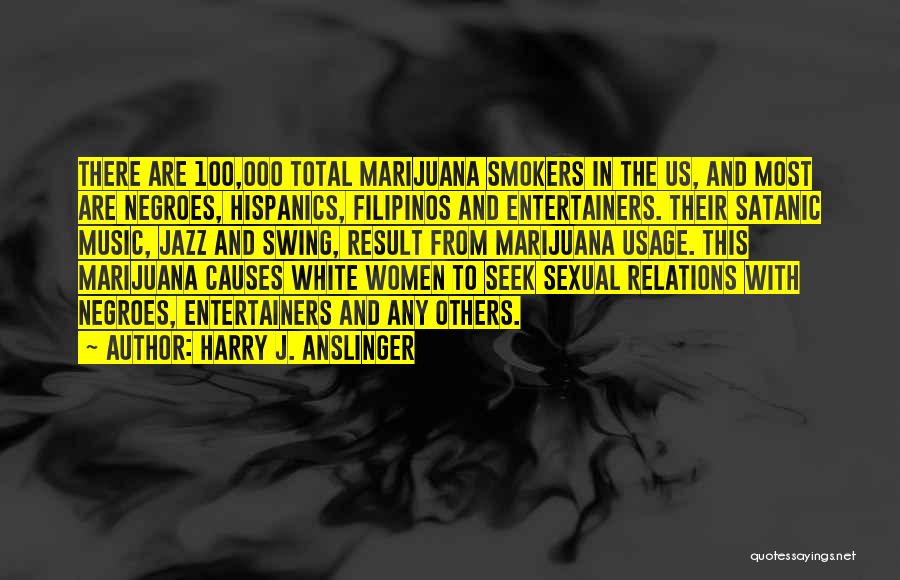 Entertainers Quotes By Harry J. Anslinger