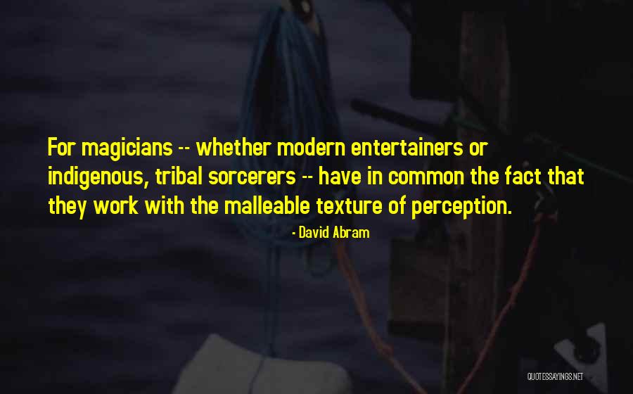 Entertainers Work Quotes By David Abram Entertainers Work Quotes By David Abram