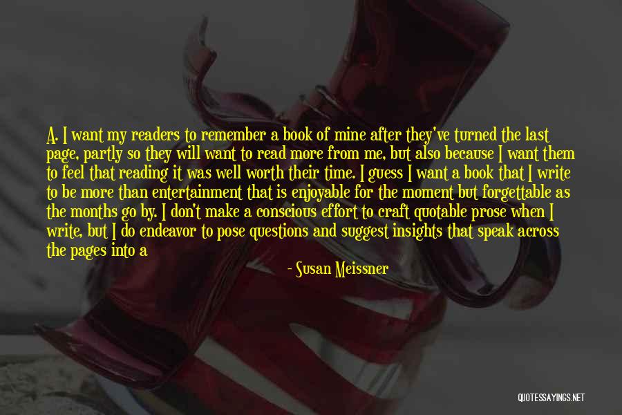Entertainment Book Quotes By Susan Meissner Entertainment Book Quotes By Susan Meissner