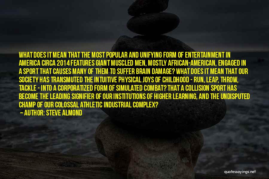 Entertainment In America Quotes By Steve Almond