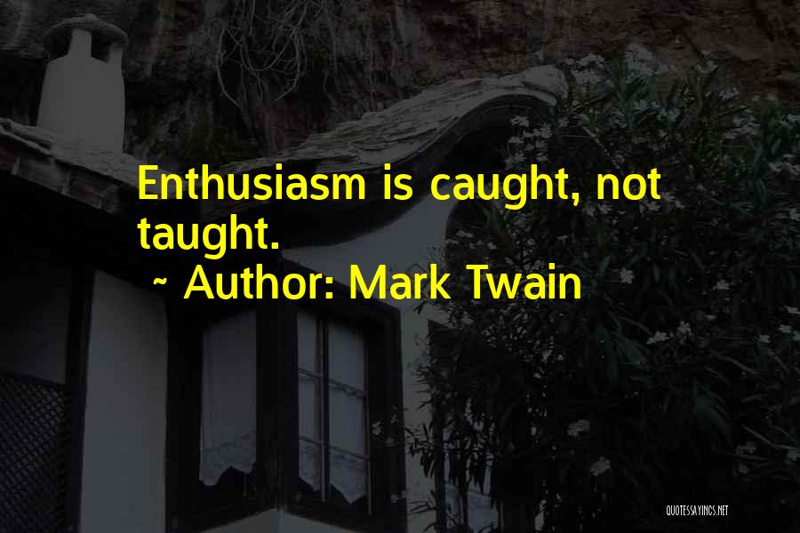 Enthusiasm And Leadership Quotes By Mark Twain