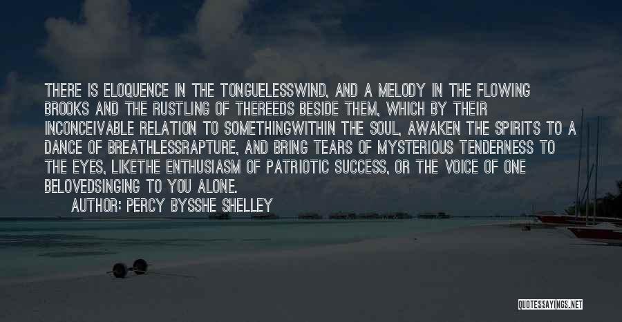 Enthusiasm And Success Quotes By Percy Bysshe Shelley