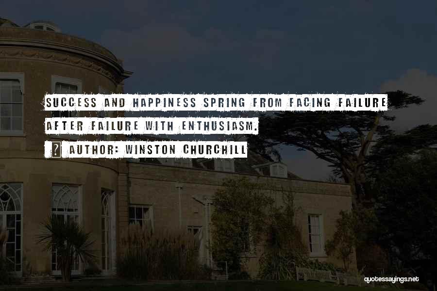 Enthusiasm And Success Quotes By Winston Churchill