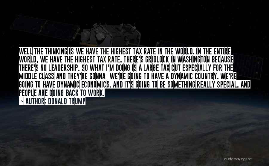 Entire World Quotes By Donald Trump