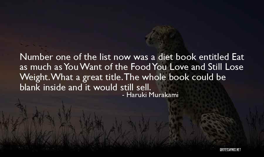 Entitled In Love Quotes By Haruki Murakami