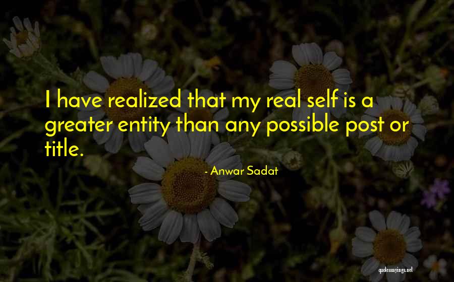 Entity Quotes By Anwar Sadat