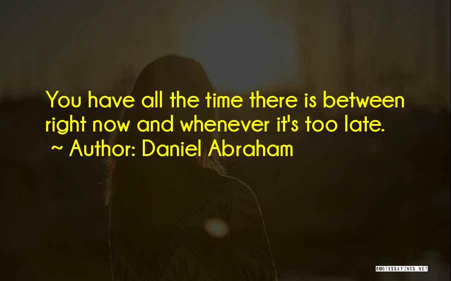 Entiusian Quotes By Daniel Abraham