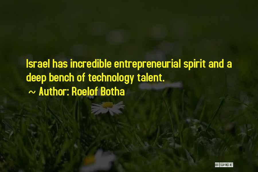 Entrepreneurial Spirit Quotes By Roelof Botha