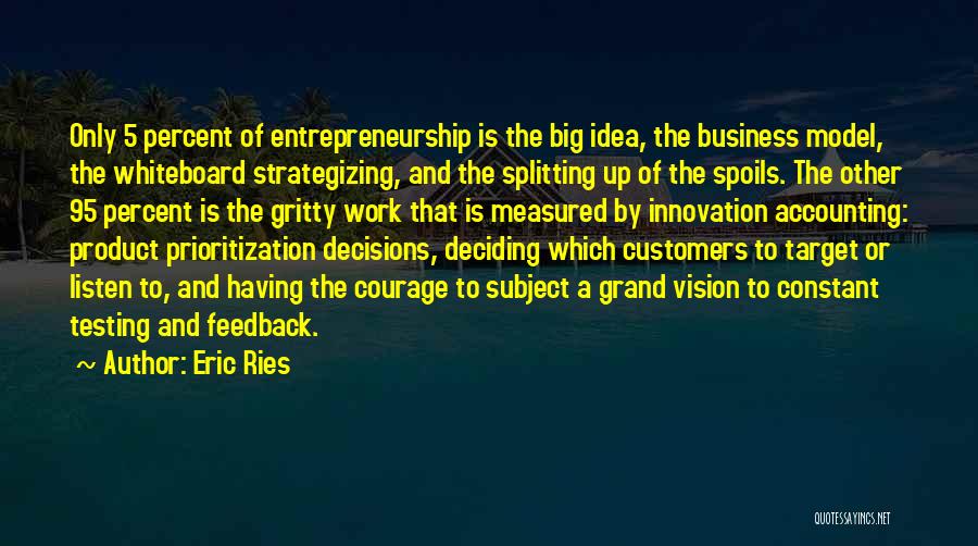 Entrepreneurship And Innovation Quotes By Eric Ries