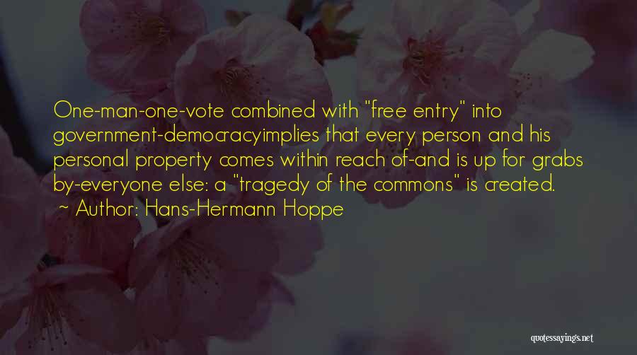Entry Quotes By Hans-Hermann Hoppe