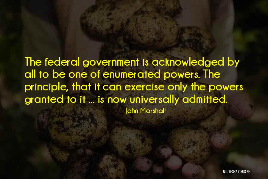 Enumerated Quotes By John Marshall Enumerated Quotes By John Marshall