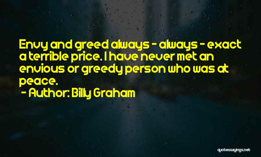 Envious Person Quotes By Billy Graham