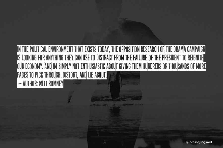 Environment And Economy Quotes By Mitt Romney