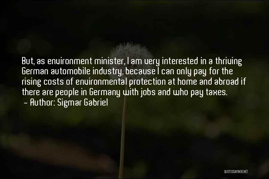 Environment Protection Quotes By Sigmar Gabriel