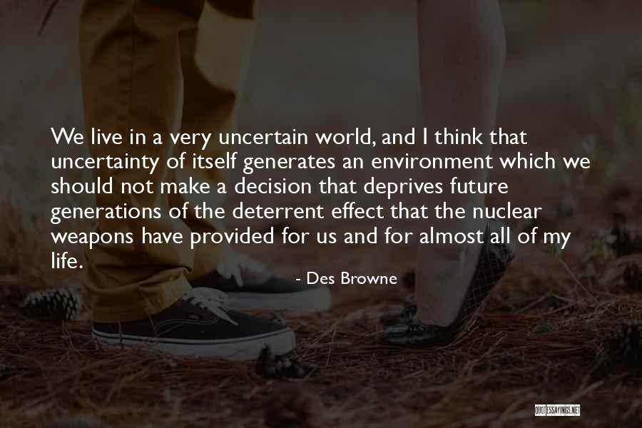 Environment We Live In Quotes By Des Browne Environment We Live In Quotes By Des Browne