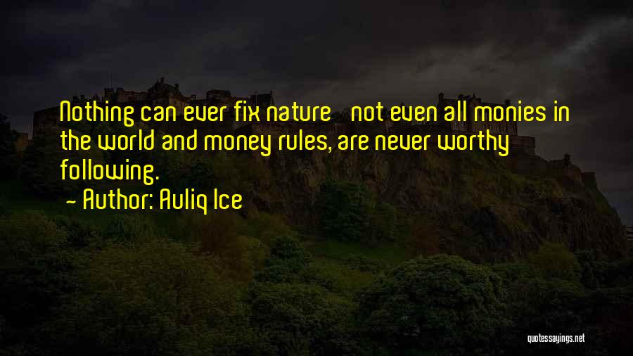 Environmental Conservation Quotes By Auliq Ice