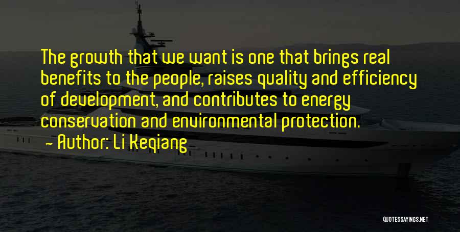 Environmental Conservation Quotes By Li Keqiang