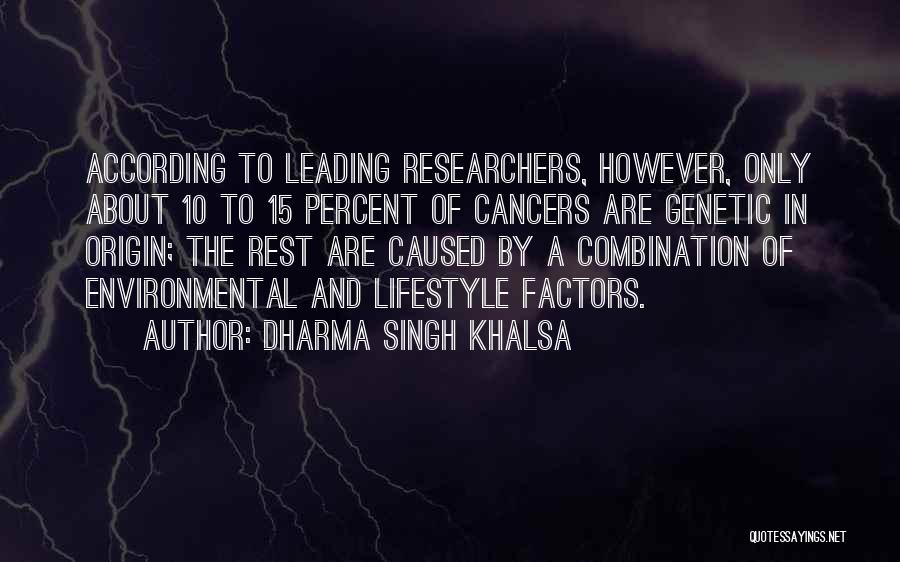 Environmental Factors Quotes By Dharma Singh Khalsa