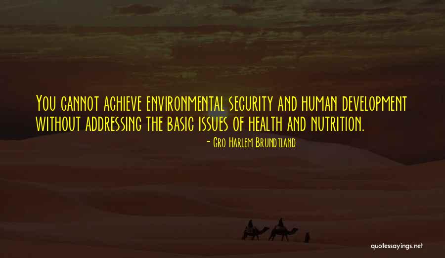 Environmental Health Quotes By Gro Harlem Brundtland Environmental Health Quotes By Gro Harlem Brundtland