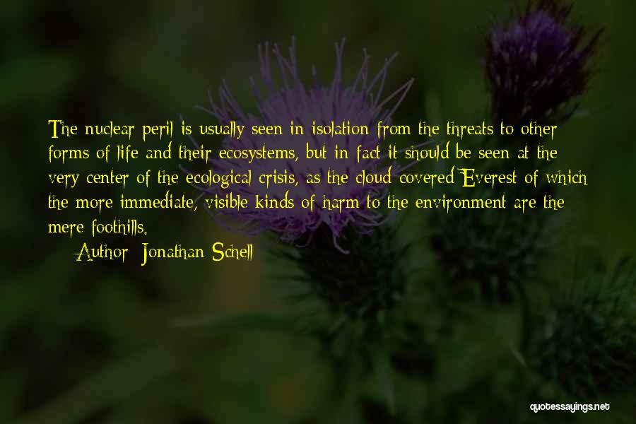 Environmental Threats Quotes By Jonathan Schell