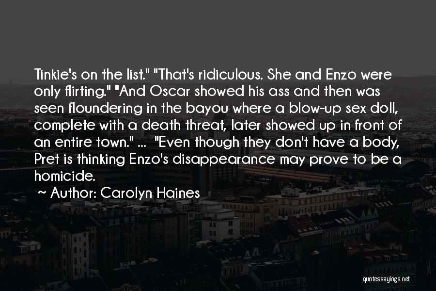 Enzo Quotes By Carolyn Haines