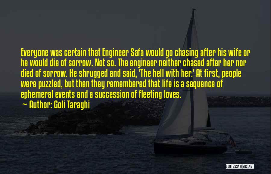 Ephemeral Quotes By Goli Taraghi