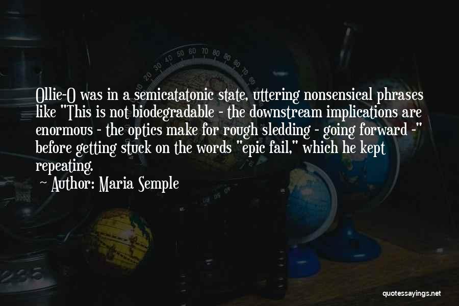 Epic Fail Quotes By Maria Semple