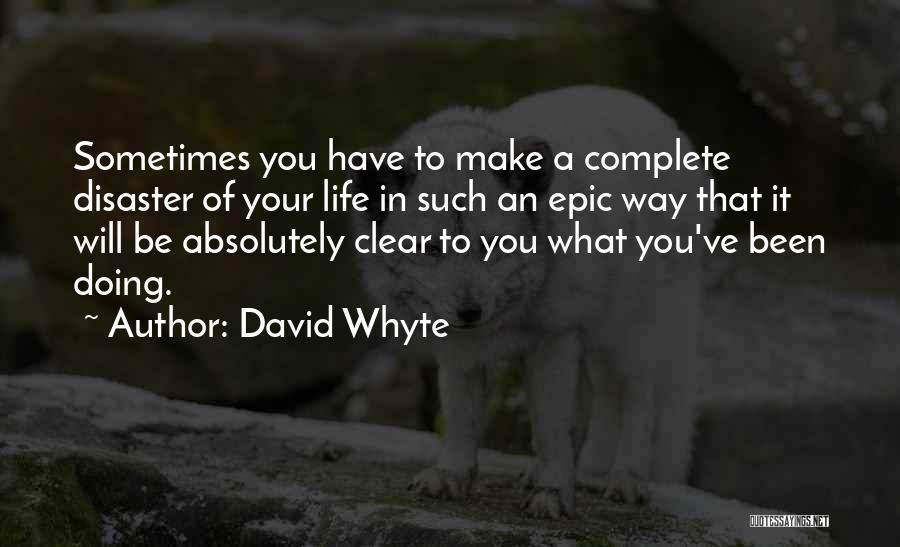 Epic Life Quotes By David Whyte