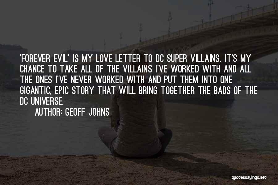 Epic Love Quotes By Geoff Johns