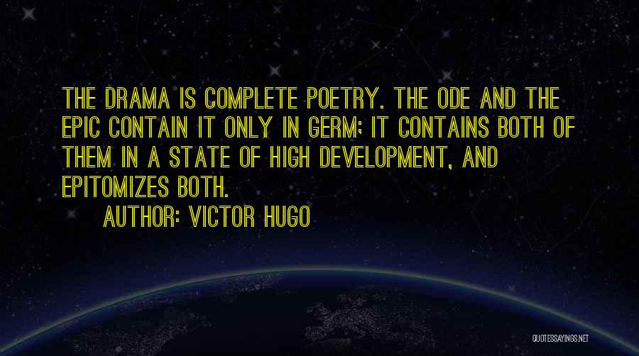 Epic Poetry Quotes By Victor Hugo