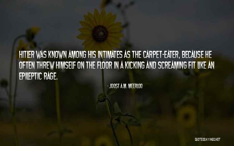 Epileptic Quotes By Joost A.M. Meerloo Epileptic Quotes By Joost A.M. Meerloo