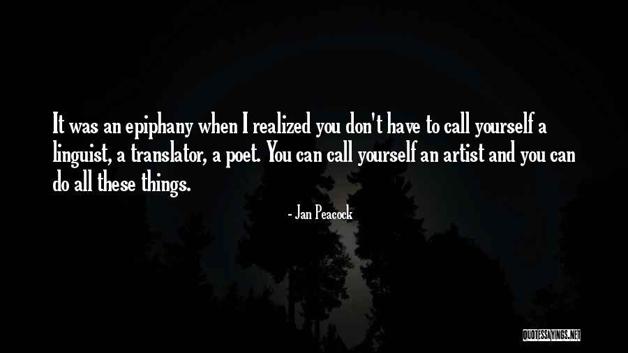 Epiphany Quotes By Jan Peacock