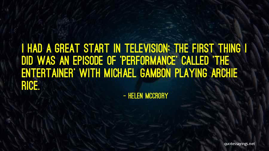 Episode I Quotes By Helen McCrory Episode I Quotes By Helen McCrory