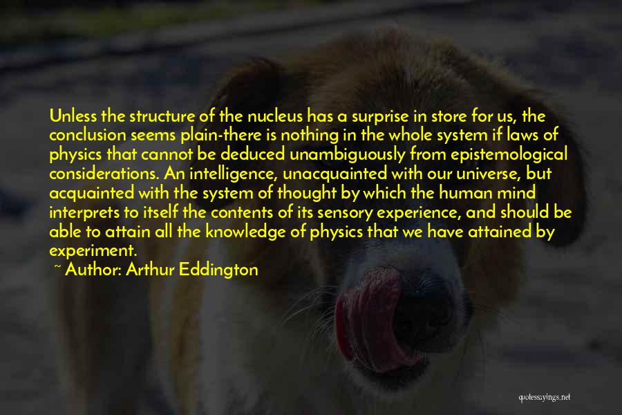 Epistemological Quotes By Arthur Eddington