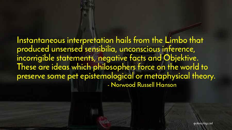 Epistemological Quotes By Norwood Russell Hanson Epistemological Quotes By Norwood Russell Hanson