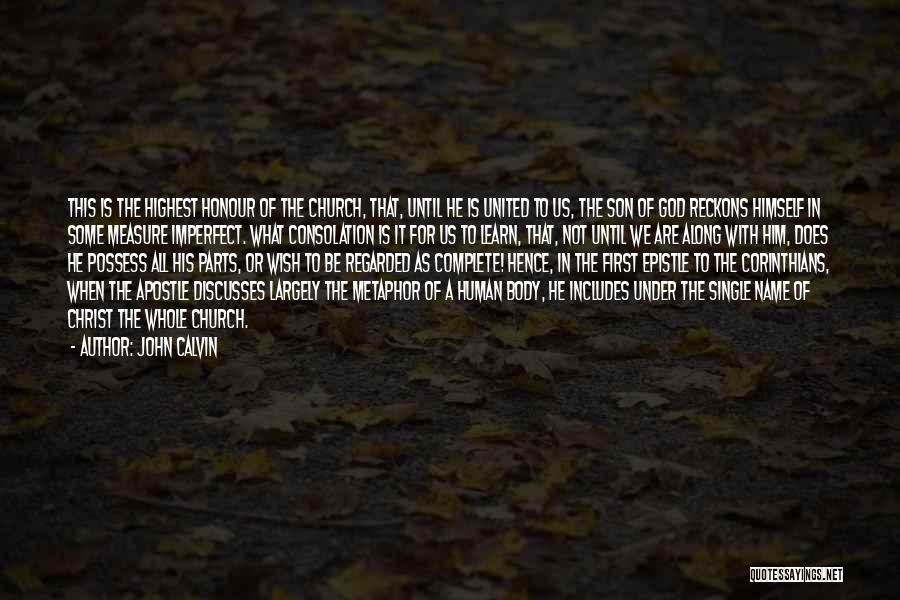 Epistle Quotes By John Calvin