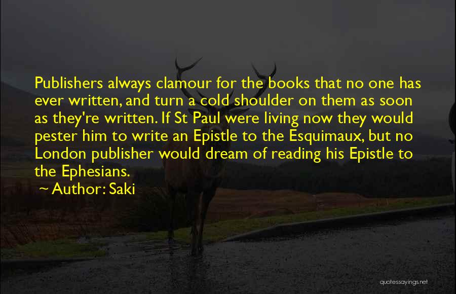 Epistle Quotes By Saki