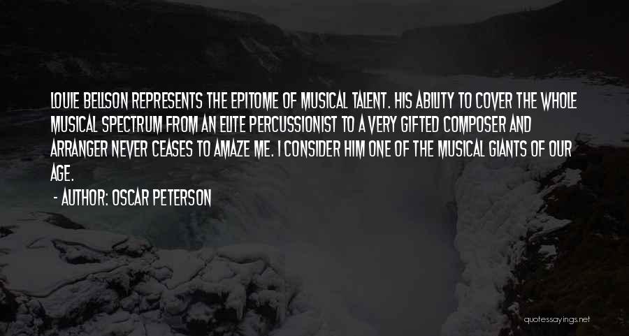 Epitome Quotes By Oscar Peterson